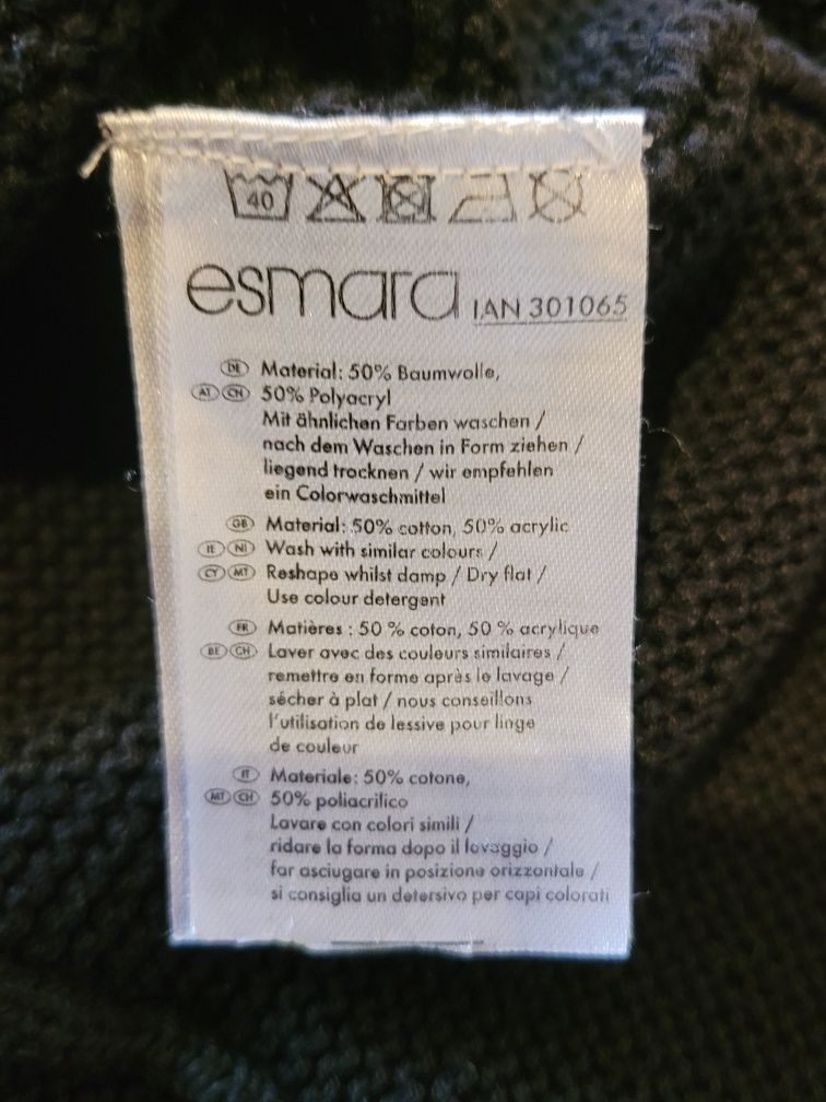 Czarny sweter jak żakiet Chanel rozm. M