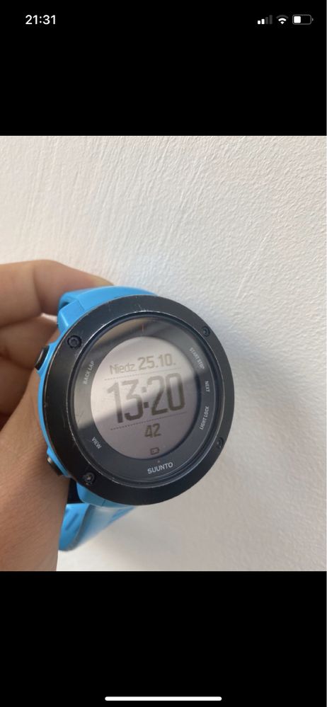 Niebieski Zegarek sportowy Suunto