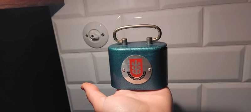 Mini skarbonka z uchwytem lata 50-te na banknoty i monety