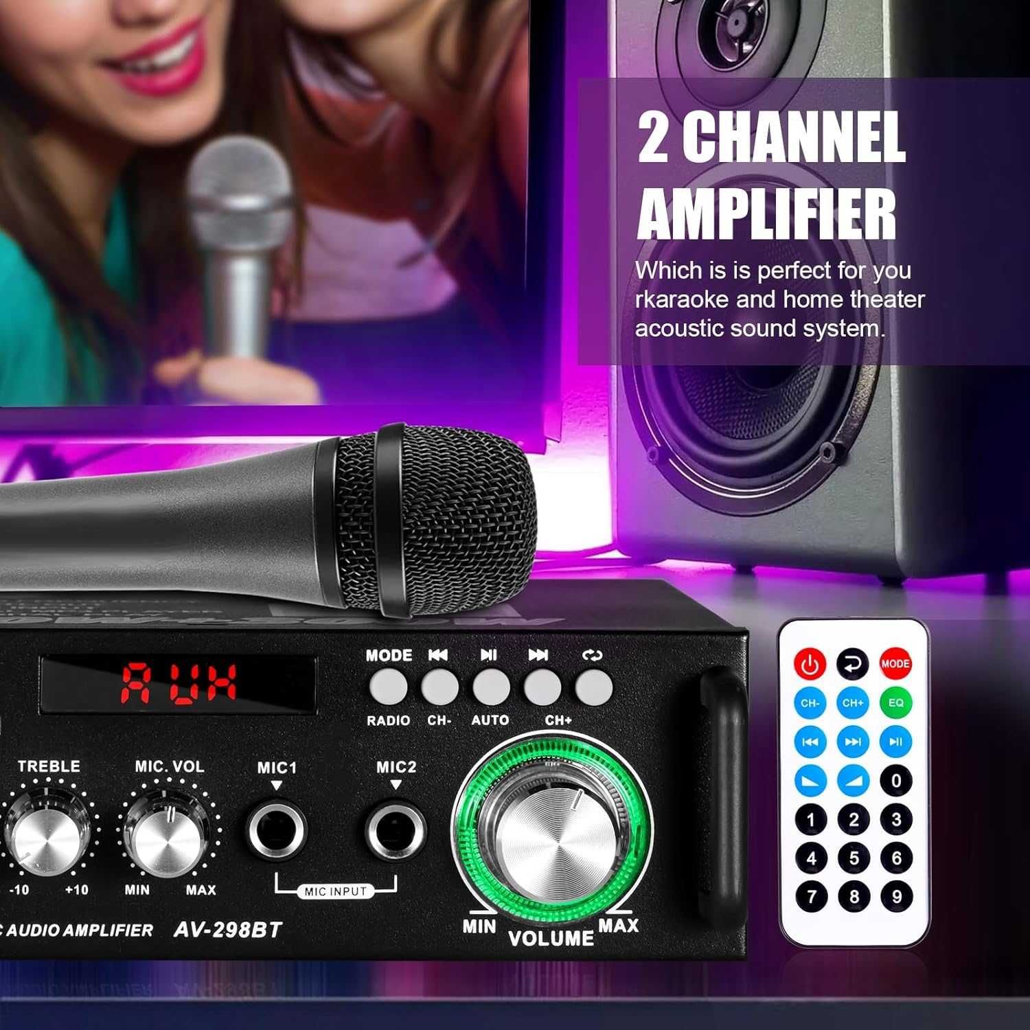 Sobatty AV 298BT 2-kanałowy stereofoniczny wzmacniacz audio Bluetooth