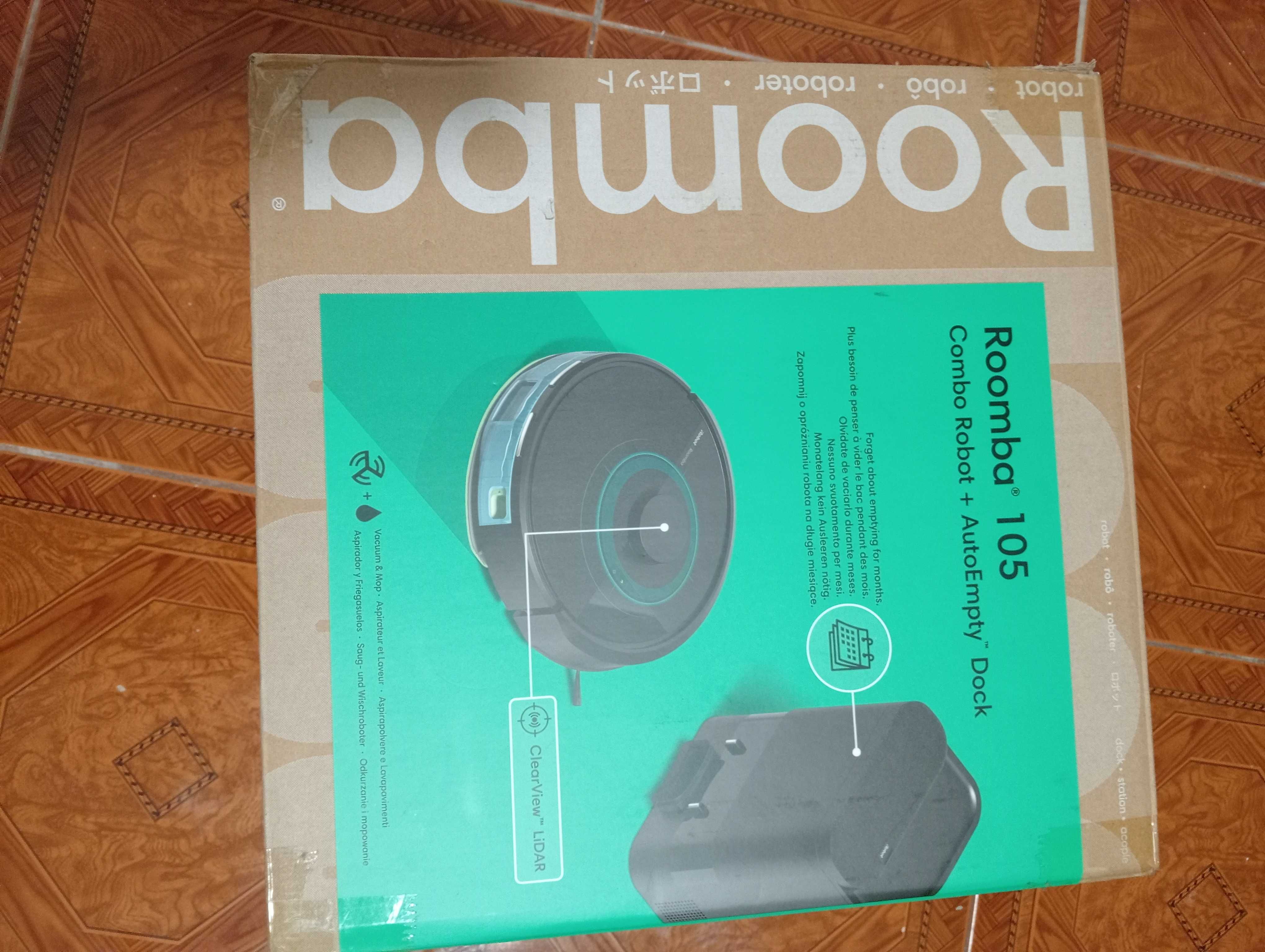 Aspirador Robô IROBOT Roomba 105 Combo Novo!
