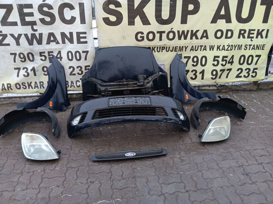 Ford fiesta MK5 V maska błotnik lampa pas chłodnice belka 1.3 grill