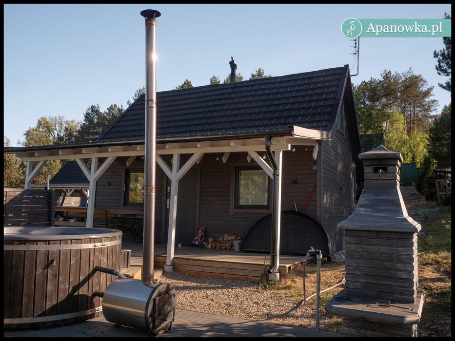 Domek z balią z jacuzzi, sauna ,las, jezioro,wolne 21-23.12 i Święta