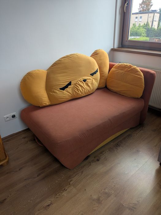 Sofa dziecięca z pojemnikiem na pościel