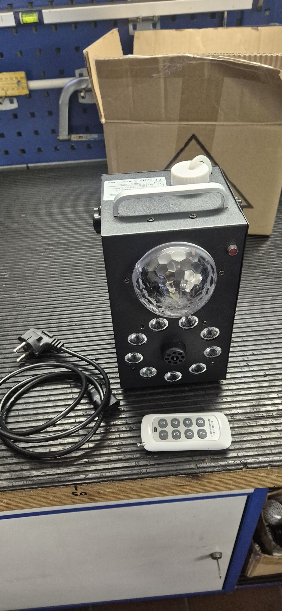 Wytwornica dymu,  led par, kula 3w1