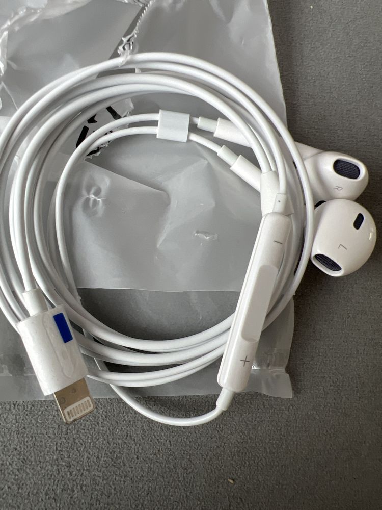 Douszne sluchawki stereo przewodowe do Apple z Lightning-Nowe#8