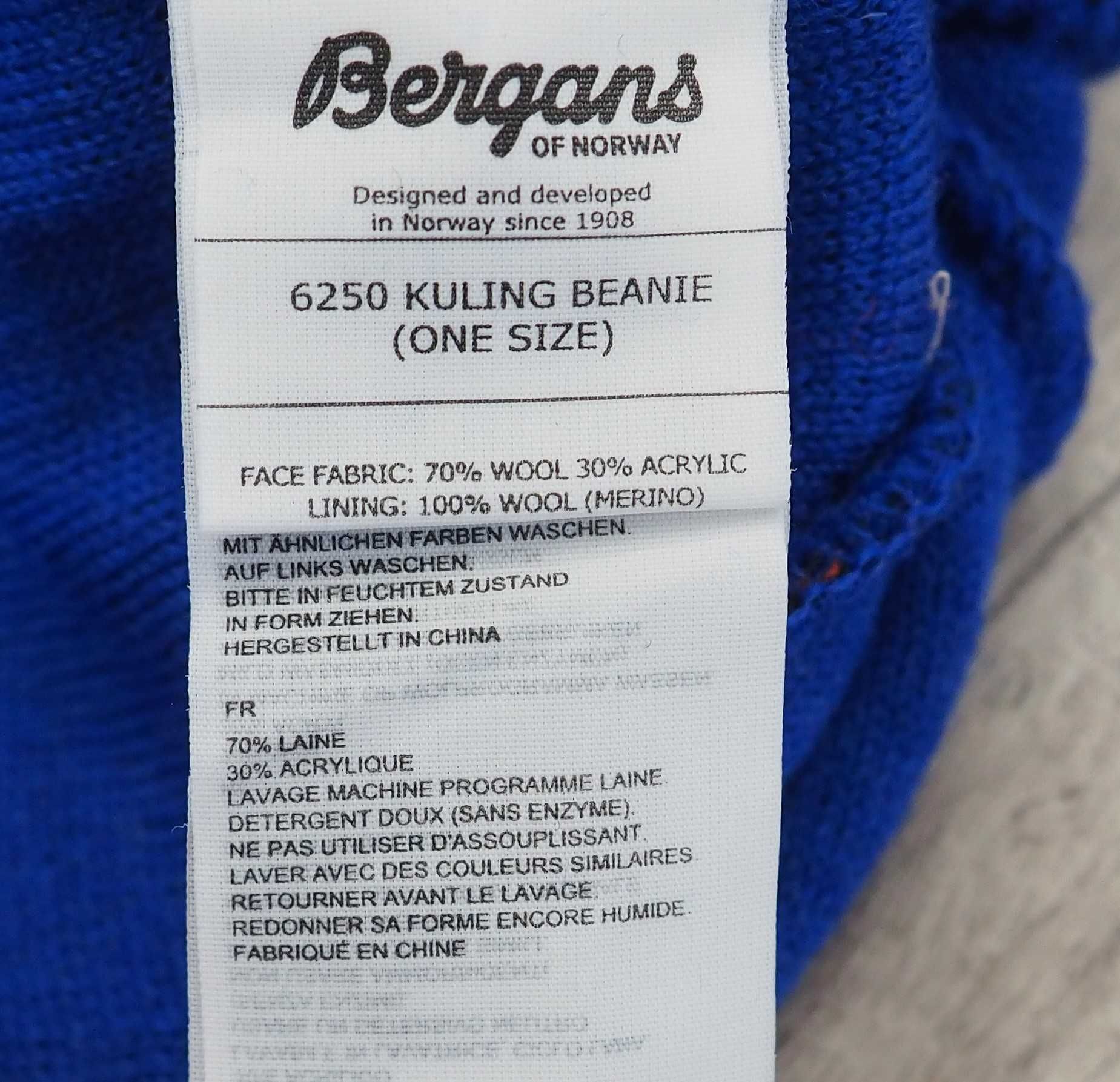 BERGANS_Kuling beanie_czapka wełna_turystyczna_onesize