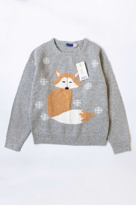 Светр різдвяний новорічний святковий для дівчинки 2 р 3 р 4 р 5 р 6 р