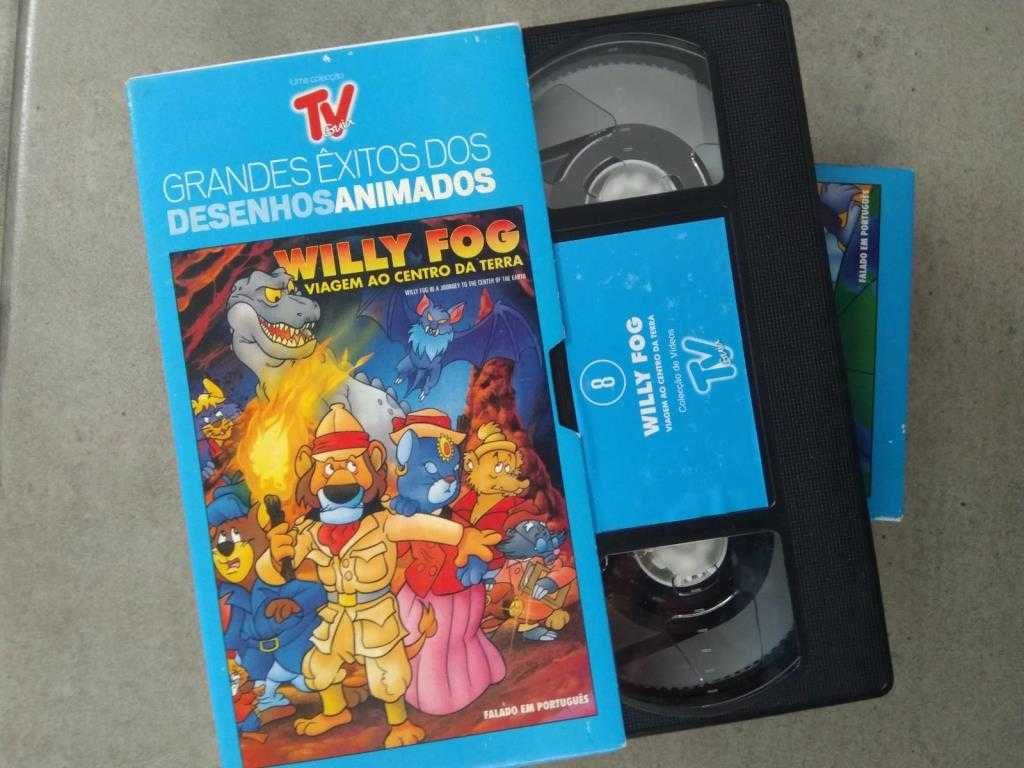 Conjunto 2 Cassetes VHS – Willy Fog - Grandes Êxitos Desenhos Animados