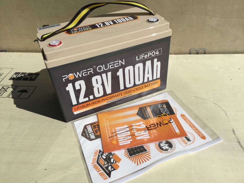 Аккумулятор АКБ Power Queen LiFePO4 24V 25,6V 100Ah 2560Втч  BMS 500A