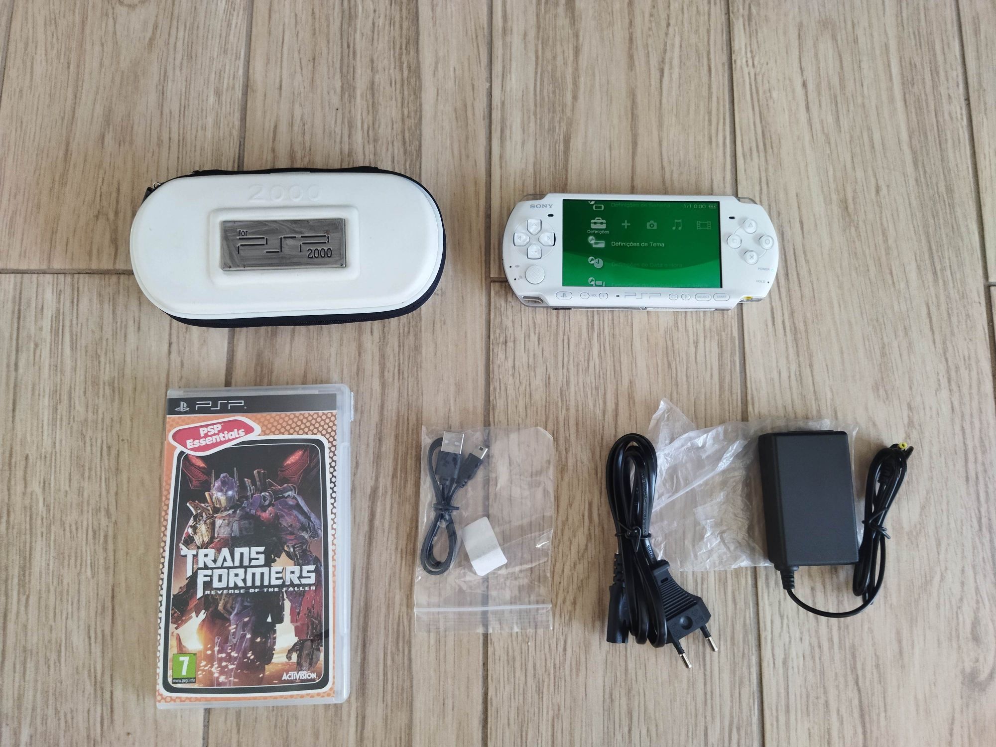Consola original Sony PSP versão branca white desbloqueada+ acessórios