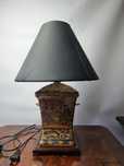 Orientalna lampa, lampka nocna zdobiona ceramika