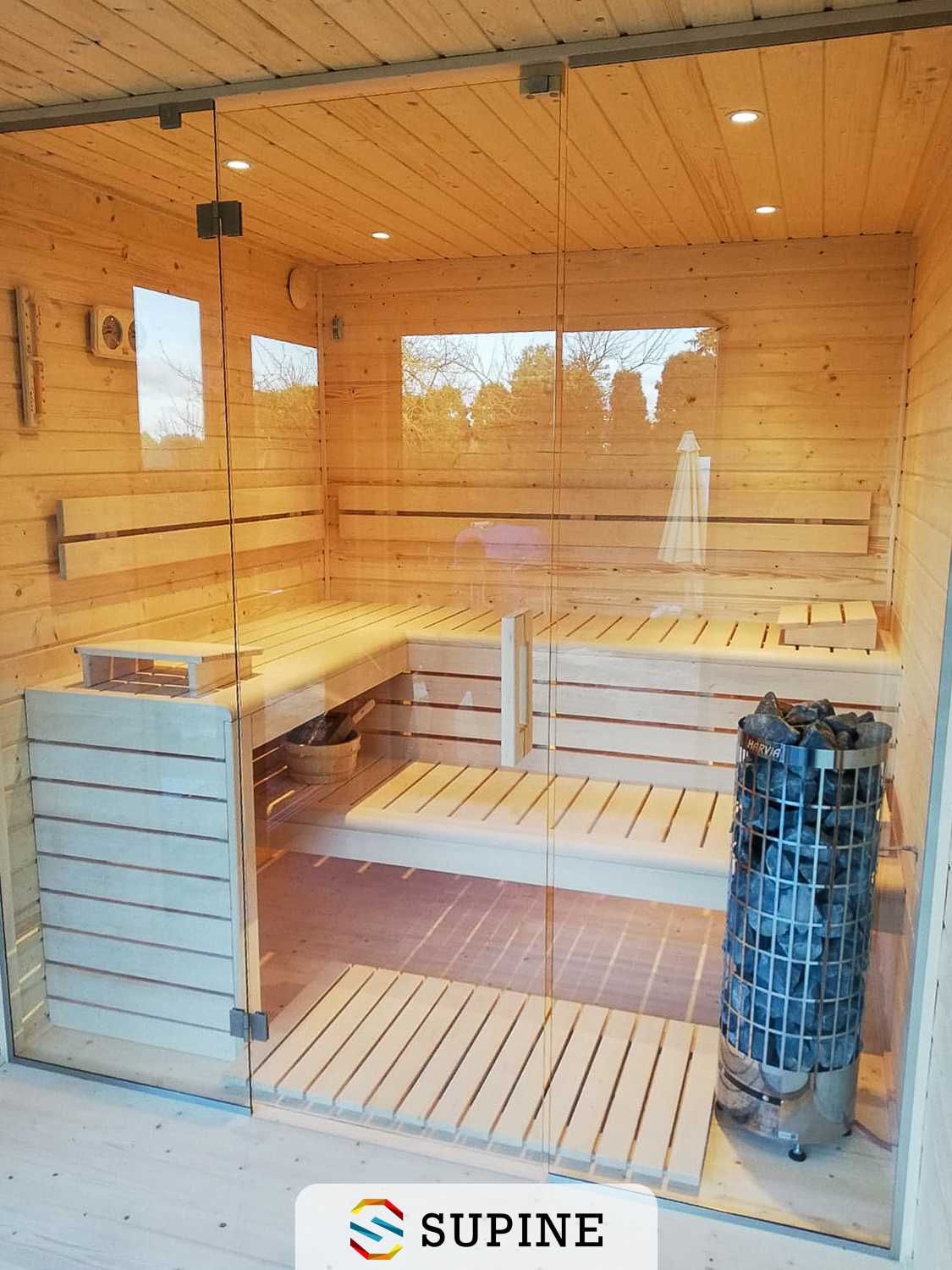 Sauna domowa wewnętrzna projekt na wymiar