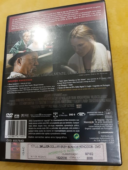 Dvd - Million Dollar Baby
