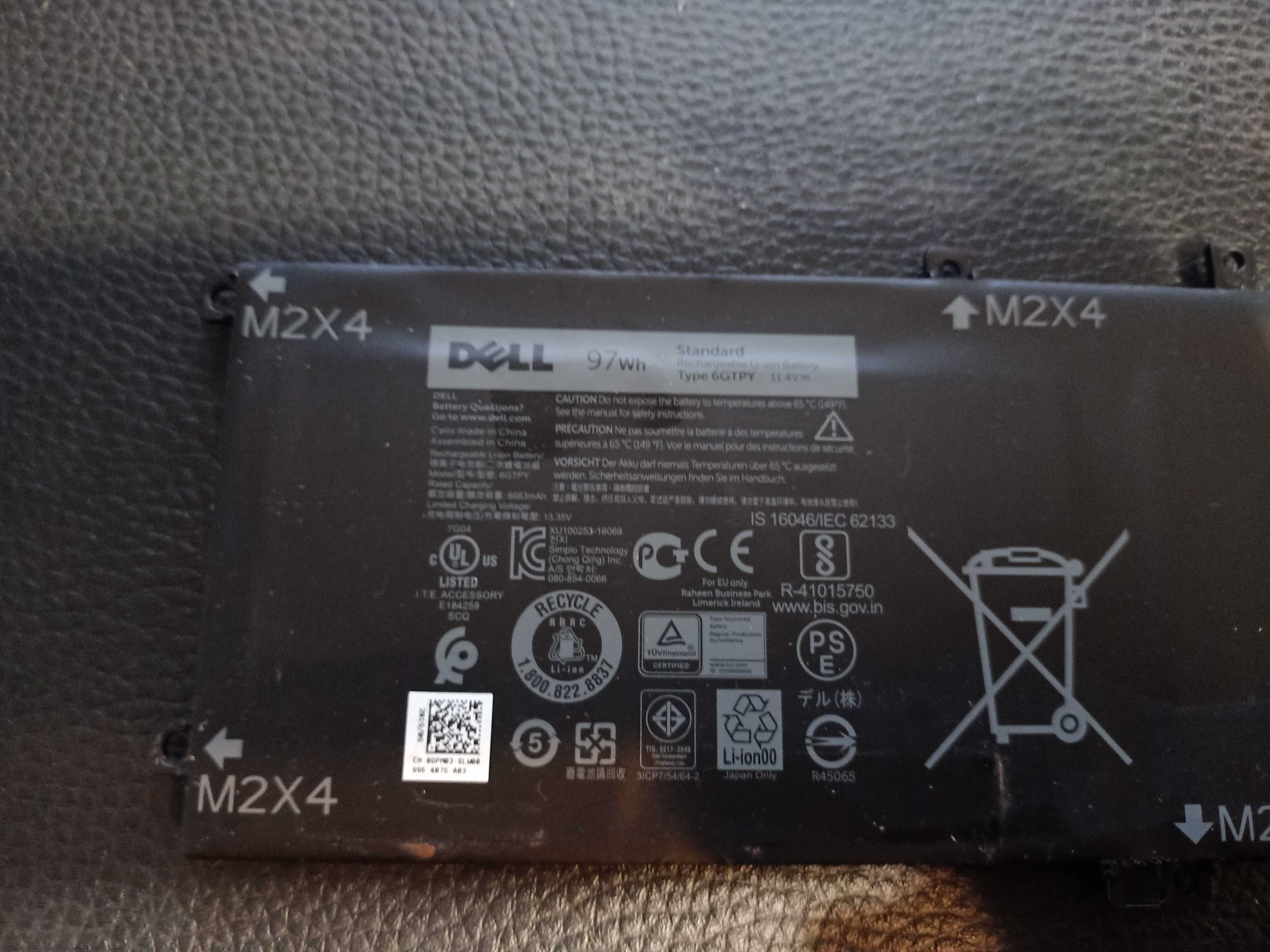 Oryginalna bateria DELL XPS  6GTPY
