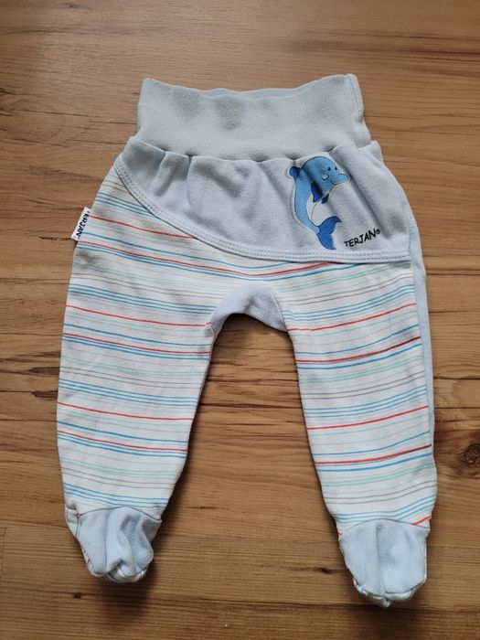 Polspiochy chłopięce spodnie ze stopkami 62 terjan