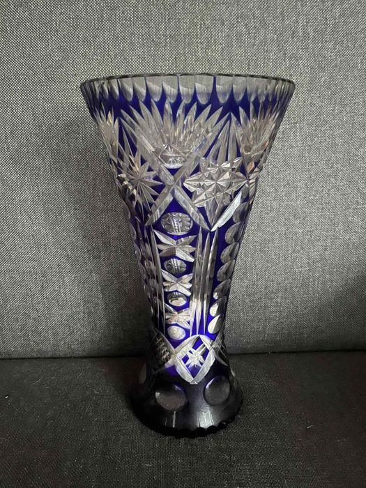 Piękny duży wazon kobaltowy