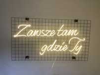 Napis świetlny LED neon weselny - Zawsze tam gdzie Ty  LEDON