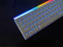 Низкопрофильная магнитная клавиатуар MelGeek Made68 Air Purple RGB