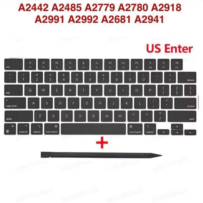 Кнопки клавіші Macbook Pro Air A2442 A2485 A2779 A2780 A2918