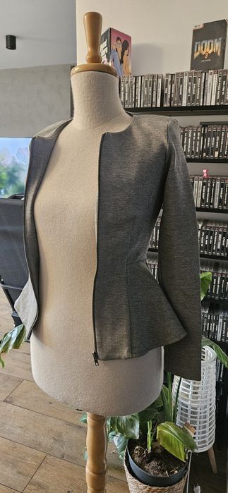 Żakiet marynarka szara xs