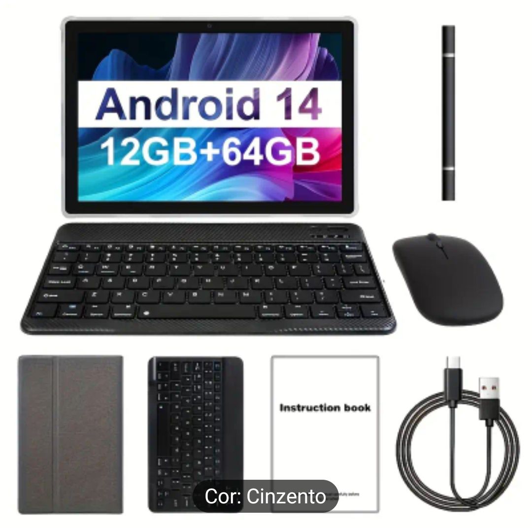 Tablet de 10.1 Polegadas com Android 14