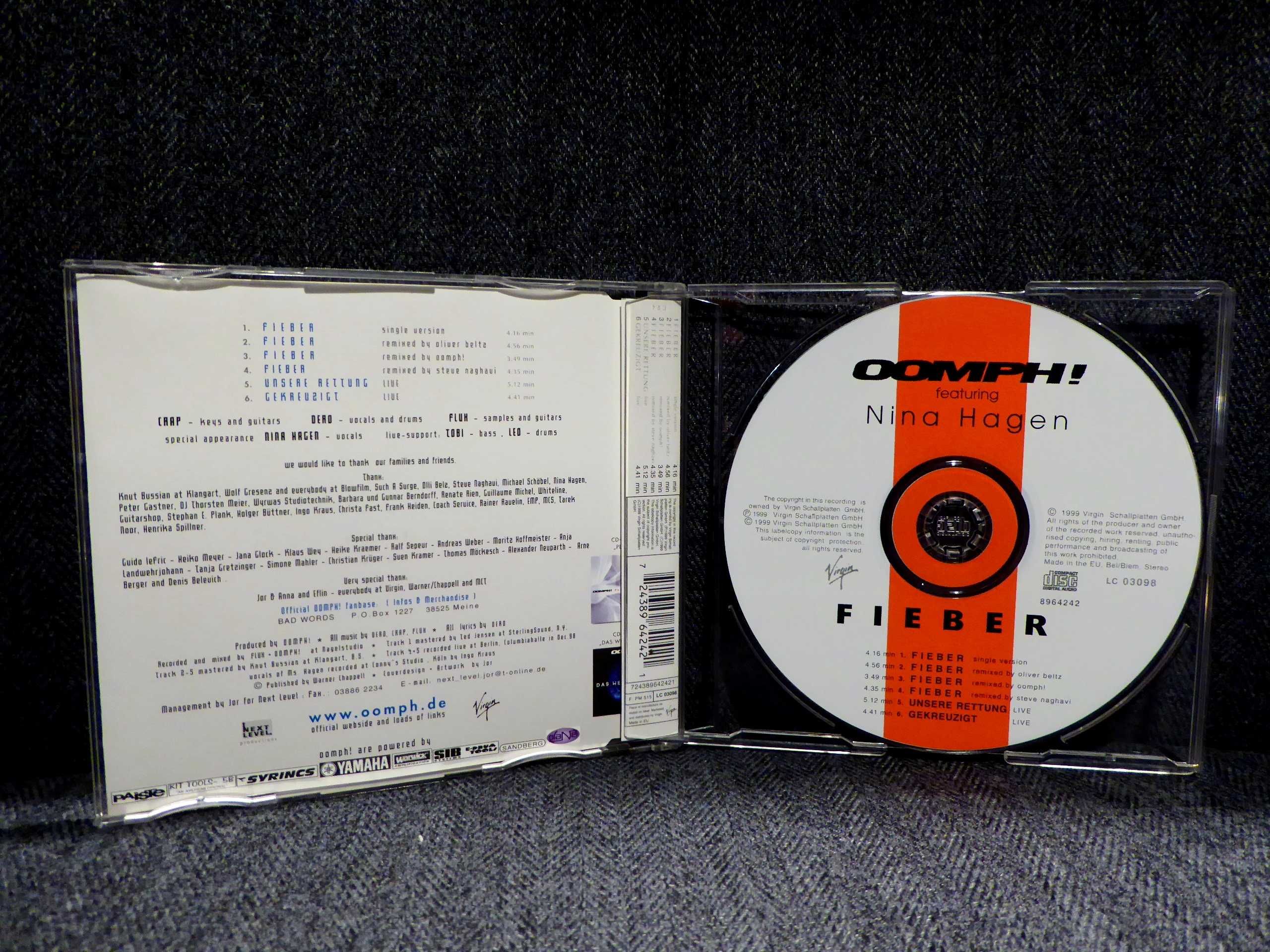 OOMPH! ft. Nina Hagen - Fieber singiel CD