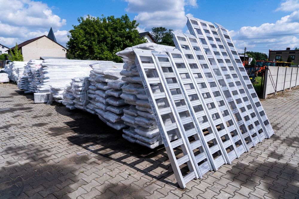 NOWE Najazdy Aluminiowe 3.0 m 2 tony Lekkie Minikoparki Ładowarki