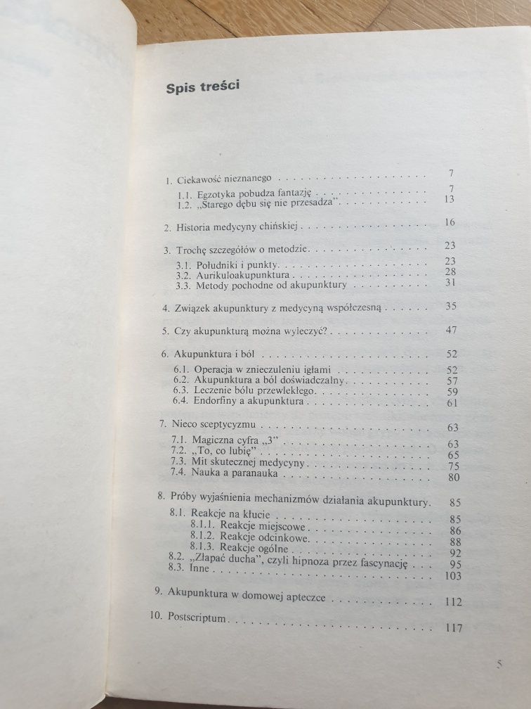 Książka biblioteka problemów akupunktura Maciej Borzęcki