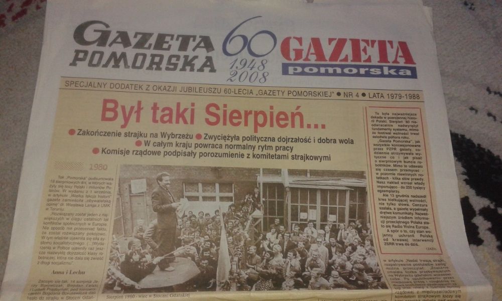 Gazeta Pomorska - specjalny dodatek z okazji jubileuszu 60 lecia