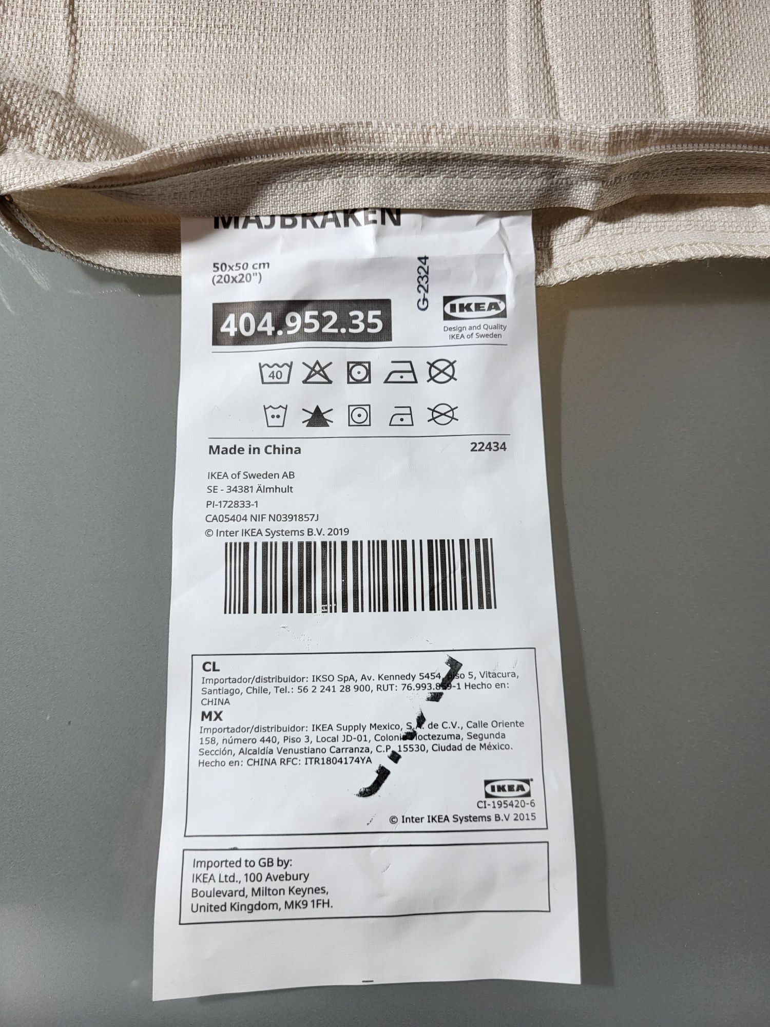Poduszka Dekoracyjna IKEA Majbraken 50x50 Poduszka + Poszewka