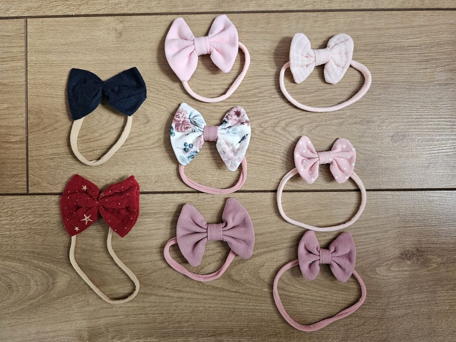 Opaski bezuciskowe kokardki 8 szt