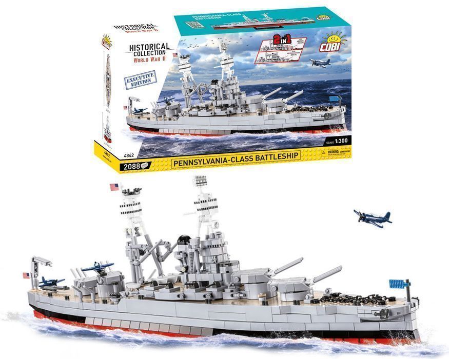 Klocki Cobi 4842 Okręt Pennsylvania Class Battleship E.e 2088 El.