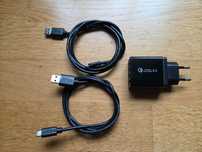 Szybka ładowarka do telefonu Quick Charge 3.0 4x USB + kable Unitek