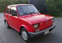 Fiat 126 Fiat 126p maluch czerwony, 1996r. zadbany