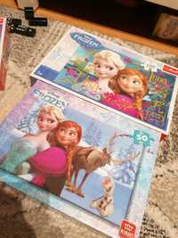 Puzzle kraina lodu elza 100 szt dwa zestawy