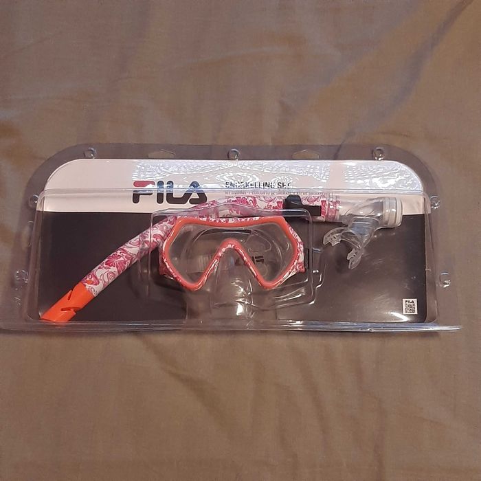 Conjunto Máscara + Tubo Mergulho Júnior Rosa