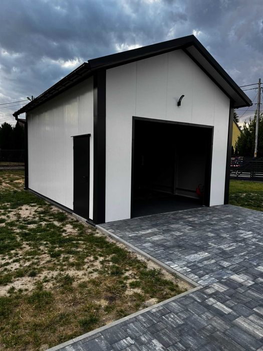 Garaż Na Gotowo Konstrukcja Płyty Warstwowe 5x7x4m 35m2 PRODUCENT