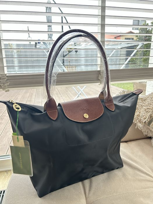 Torebka Longchamp grafitowa L