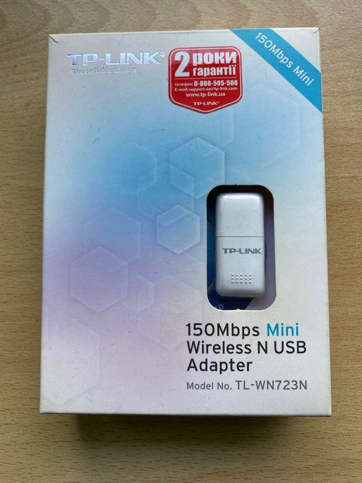 Компактний бездротовий мережевий USB-адаптер серії N TL-WN723N
