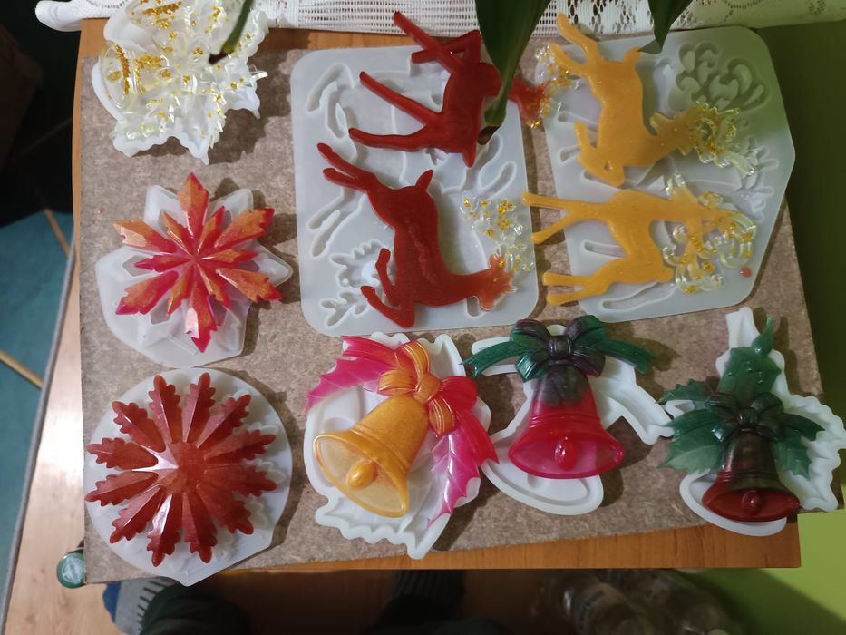 Sprzedam ozdoby choinkowe z żywicy epoksydowej