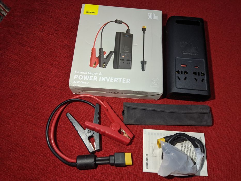Інвертор Baseus 500W. Чиста синусоїда.
