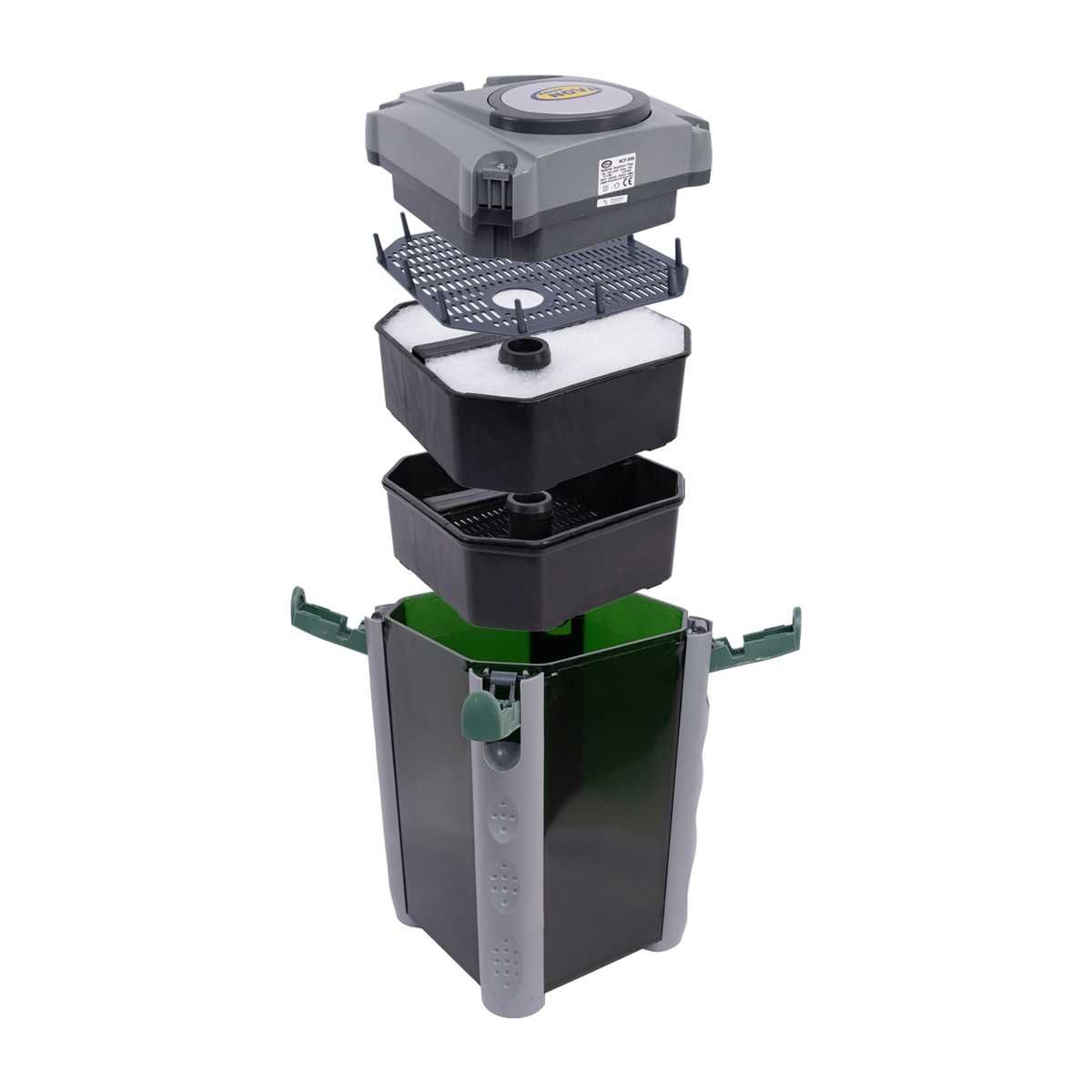 Filtr zewnętrzny kubełowy o mocy 800 l/h  Aqua Nova NCF 800