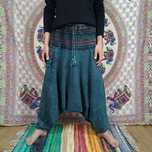 Szarawary - Alladynki - Stonewash - Turkusowe - Bawełna - Indie
