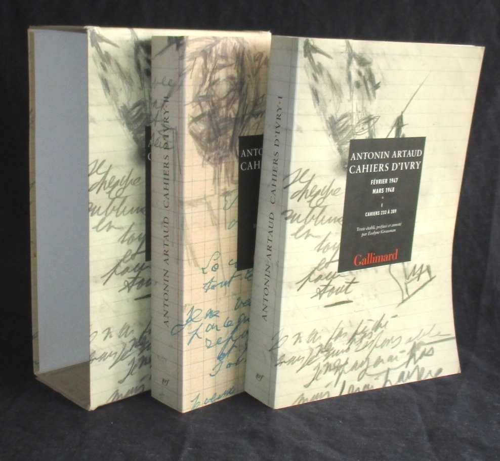 Livros Cahiers d'Ivry I e II Antonin Artaud Gallimard