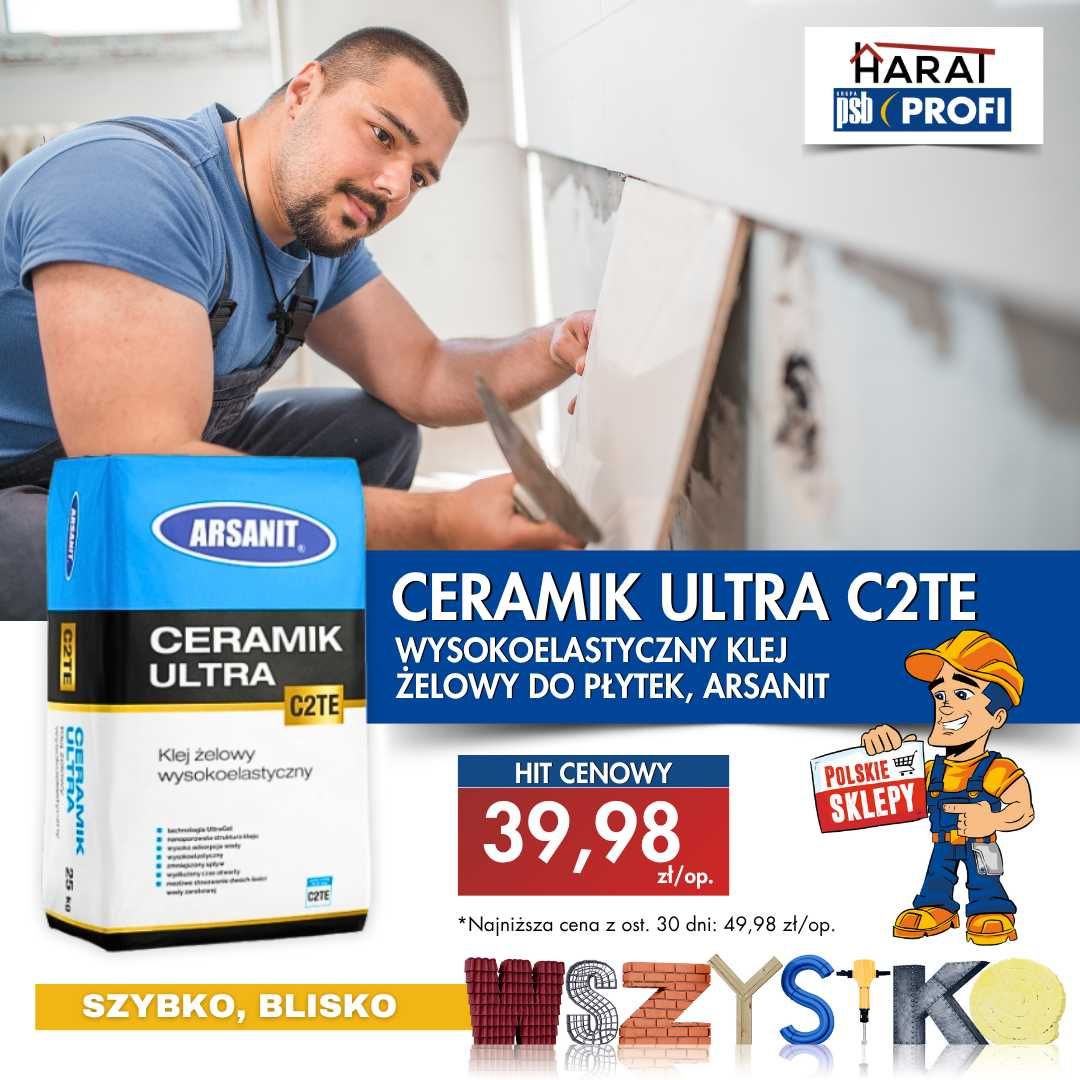 Klej żelowy do płytek Arsanit ceramik ultra C2TE