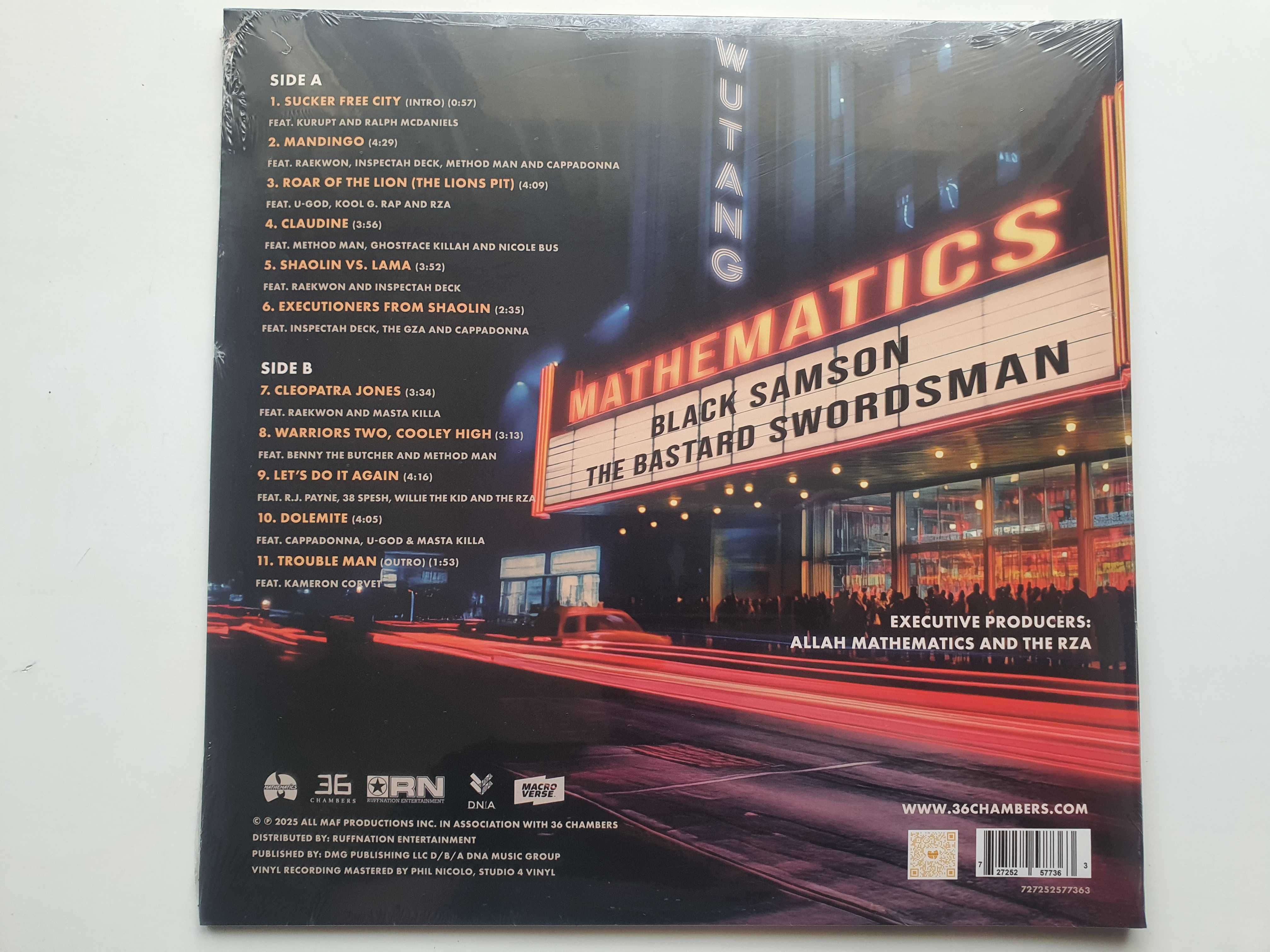 Wu-Tang Clan & Mathematics - Black Samson - The Bastard Swordsman - LP