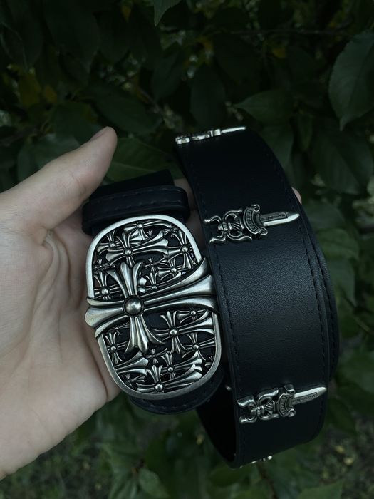 Ремінь Chrome Hearts | Шкіряний ремінь