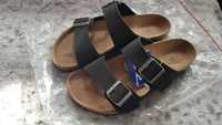 klapki Birkenstock Arizona Black Birko-Flor nubuk wegańskie czarne