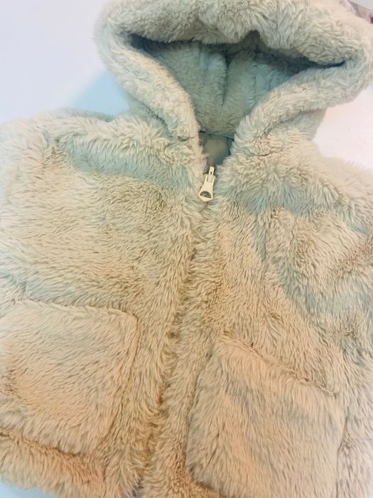 Курточка Тедди зима 2 в 1 размер 86/92 состояние идеальное